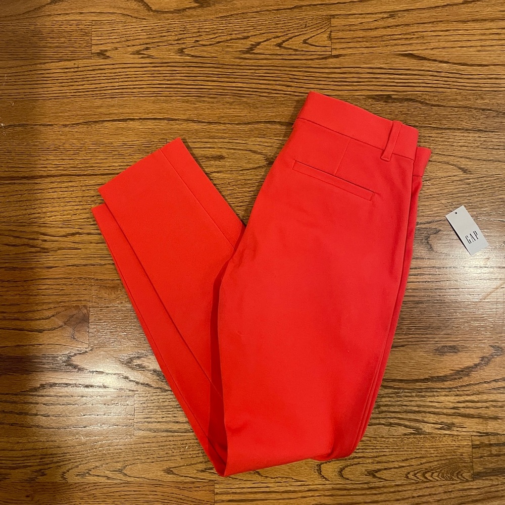GAP Orange/Coral Slacks, Size 0 Regular